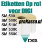 Weegschaal etiketten op rol